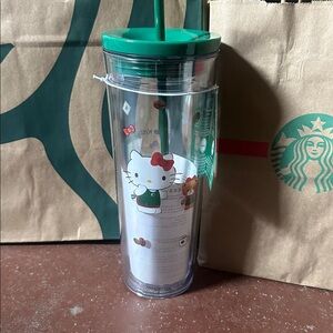 Starbucks Hello Kitty Cold Cup with Straw NEW IN HAND, SHIPS FAST